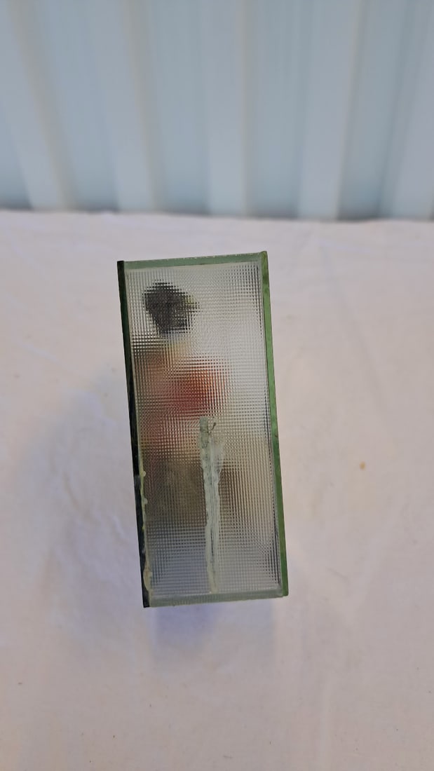 Geisha Glass Shadow Box Diorama Display, House-shaped, Approx. 6in - 7