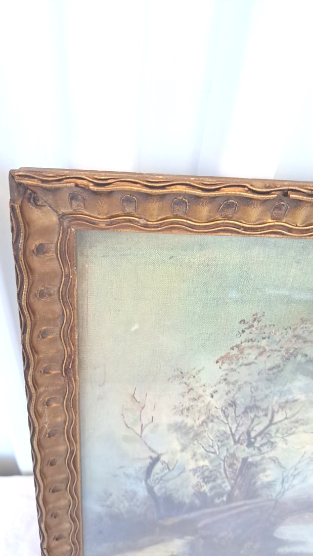 1903 Selinda Payne Converse Painting Of Bridge And Landscape - 2