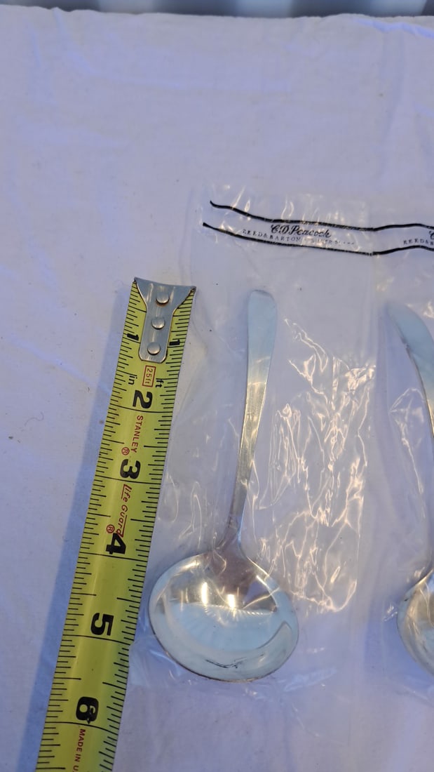 Reed And Barton Silver Plate C.D. Peacock Small Ladles - 5