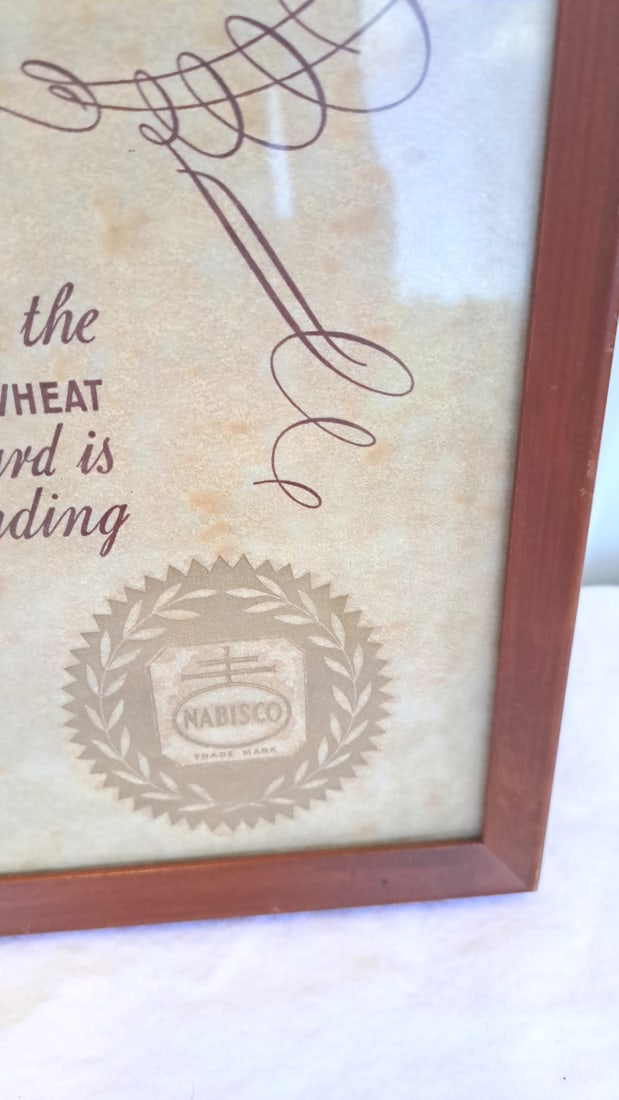 1943 Nabisco Shredded Wheat Golden Anniversary Sales Achievement Award Certificate Framed - 6