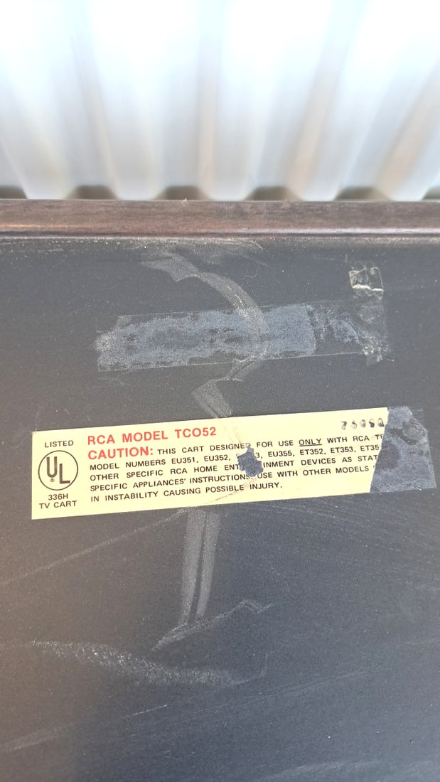 Rca Model Tco52 Two-tier Tv Cart With Casters Black Brown - 2