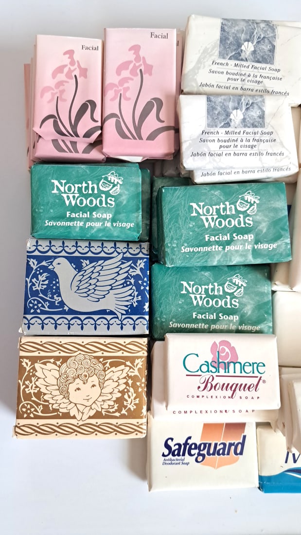 70 Assorted Hotel Brand Soap Bars Lot Motel 6, North Woods, Cashmere Bouquet, Safeguard, Dial - 2