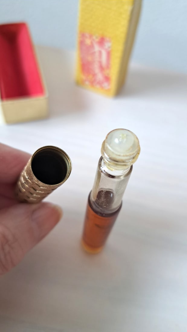Faberg Straw Hat Perfume Mini Rollerball Bottle With Box - 10