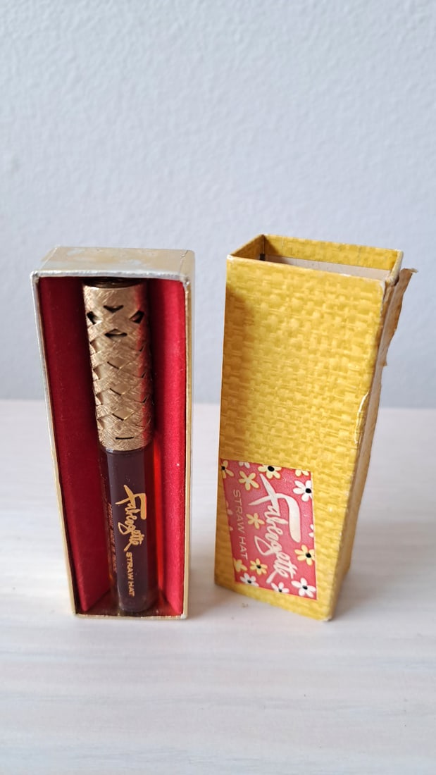 Faberg Straw Hat Perfume Mini Rollerball Bottle With Box - 6