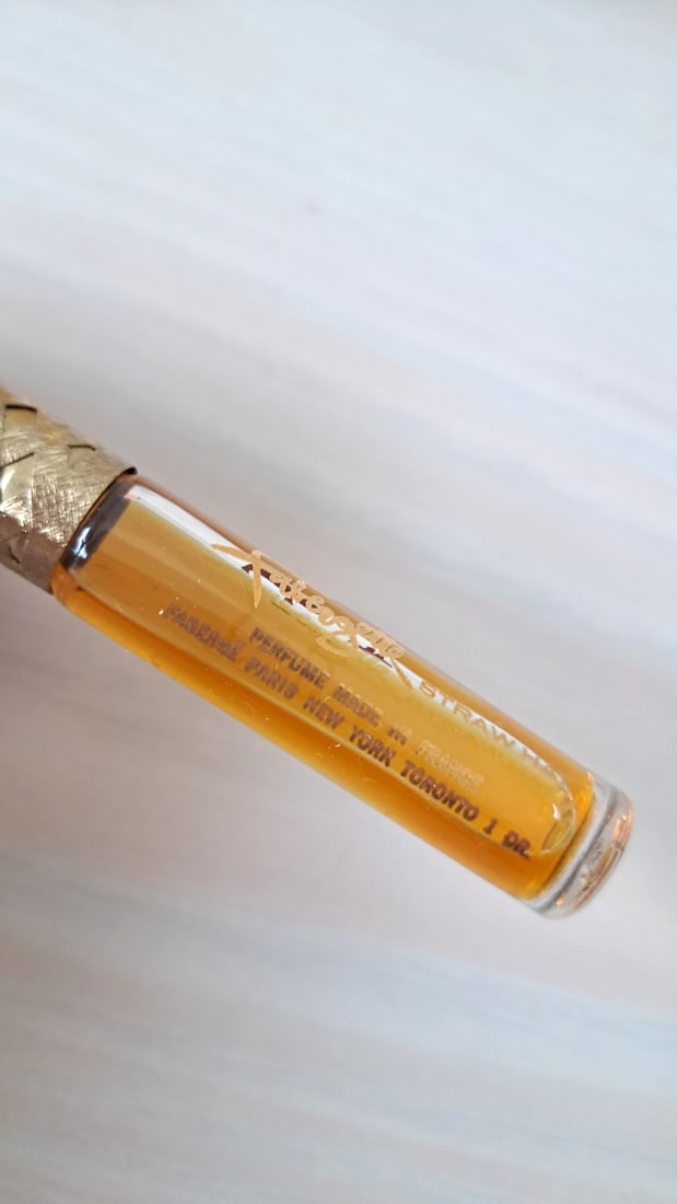 Faberg Straw Hat Perfume Mini Rollerball Bottle With Box - 7