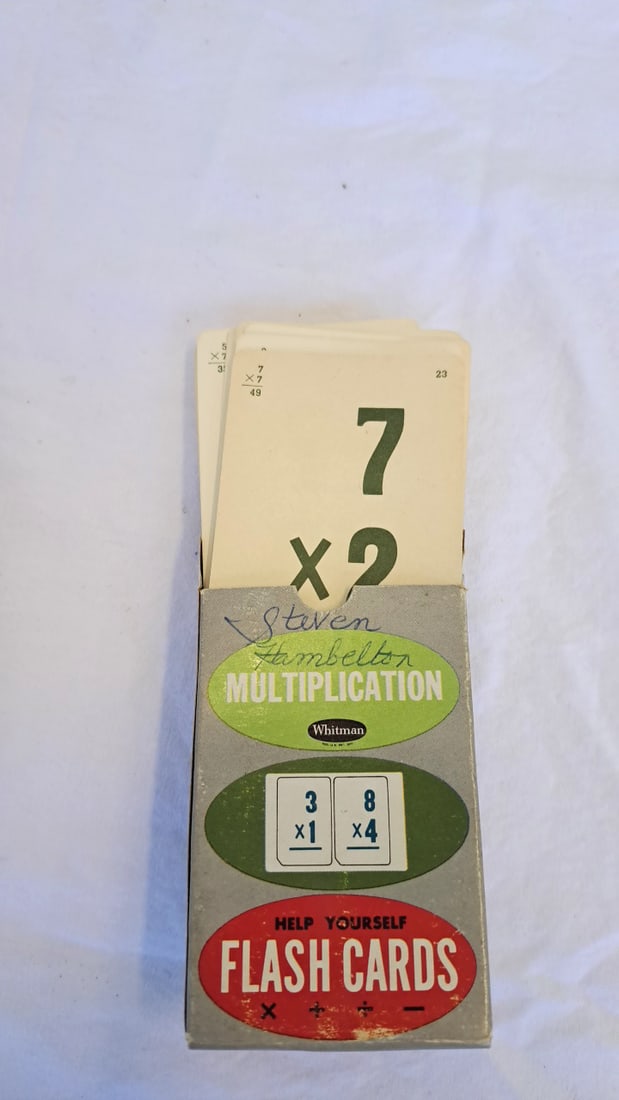 Vintage Whitman Warren Paper Products Built-rite Flash Cards Lot Alphabet Addition Subtraction Mu... - 9