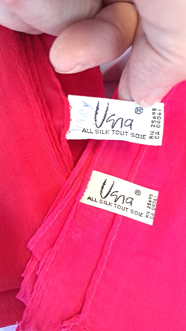 5 Vera All Silk Scarves - 3