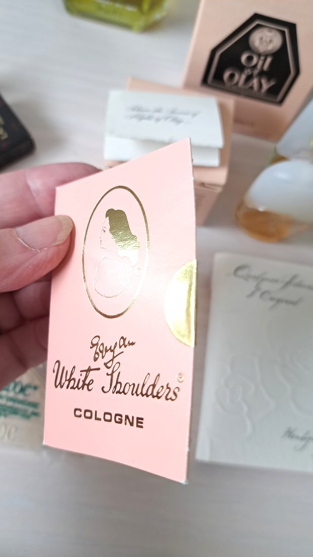 Fragrance & Cosmetics Lot: Coty Emeraude, English Leather, Oil Of Olay, Samples - 4