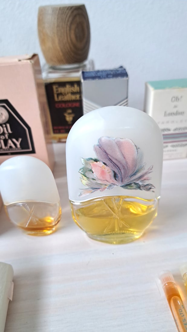 Fragrance & Cosmetics Lot: Coty Emeraude, English Leather, Oil Of Olay, Samples - 8
