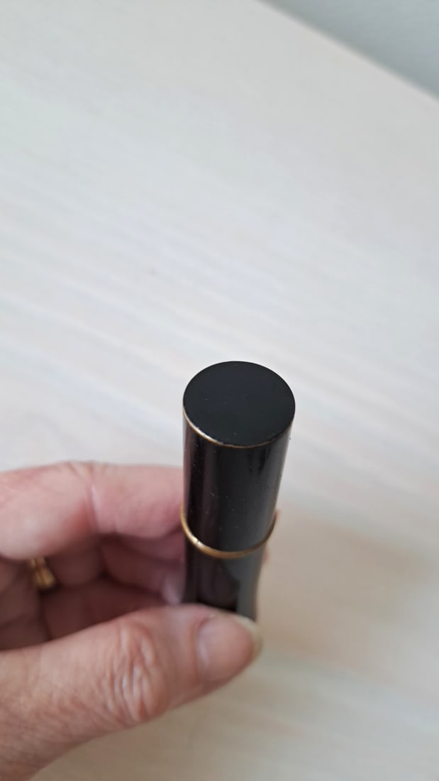 Vintage Lyric Perfume Rollerball Bottle With Gold Floral Design - 6