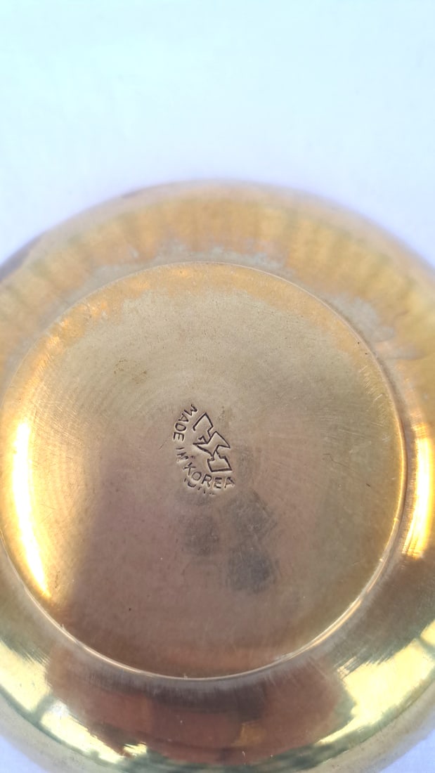 Pair Of Made In Korea Brass Zodiac Animal Decorative Bowls - 5