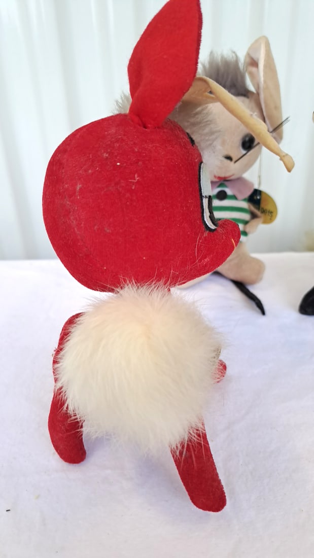 Dream Pets Kamar Plush Lot Of 3 Mouse Reindeer Black Skunk - 3