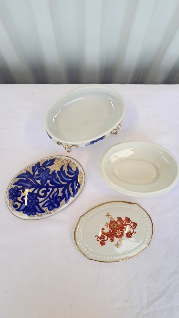 Bosshardt Co And Rosenthal Porcelain Oval Trinket Dishes - 3
