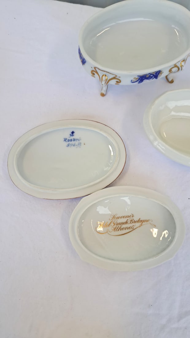 Bosshardt Co And Rosenthal Porcelain Oval Trinket Dishes - 4
