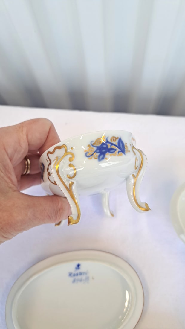 Bosshardt Co And Rosenthal Porcelain Oval Trinket Dishes - 6