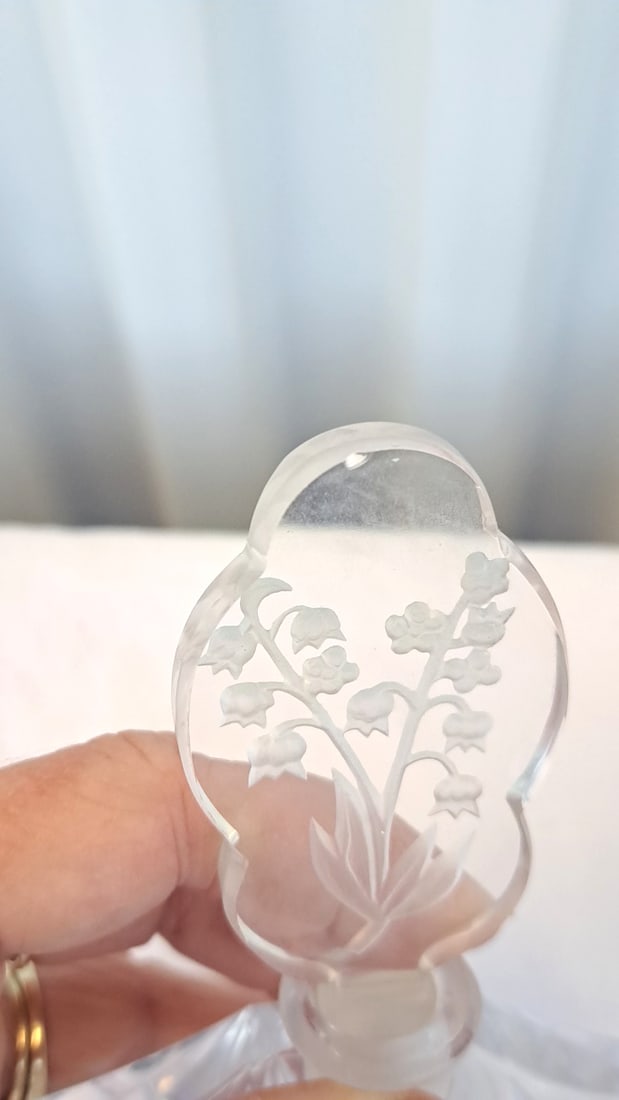 3 Crystal Perfume Bottles Inc Irice - 3