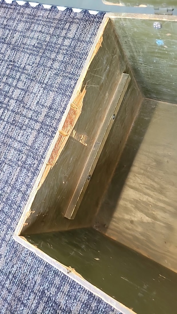 Two Olive Drab Military-style Storage Trunks With Hinged Lids - 8