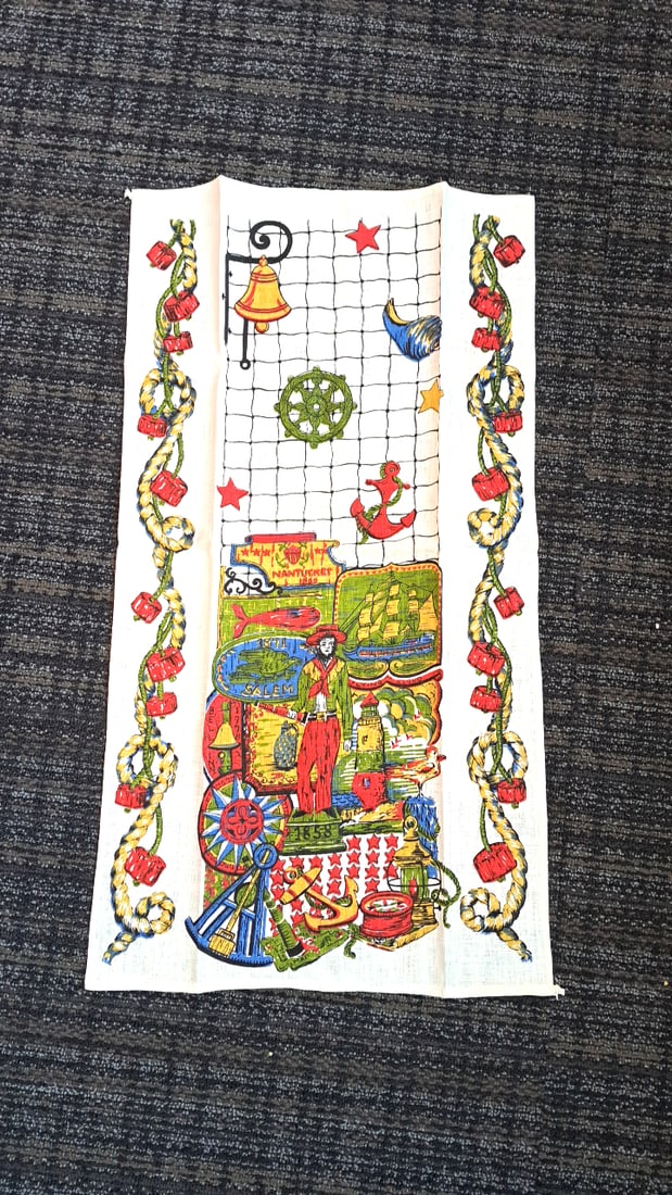 Parisian Prints All Pure Linen Tea Towel Lot Barn Dance Zodiac Floral Two With Tags - 8