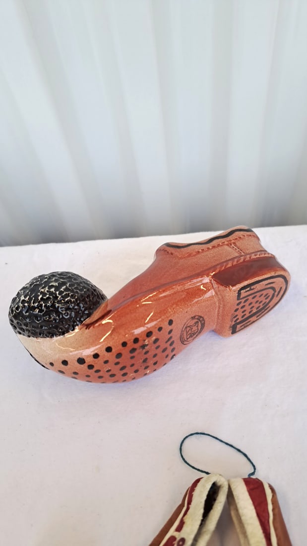 Vintage Greek Souvenir Lot Ceramic Tsarouchi Brass Shoe Ashtray Beads Evzone Dolls - 10