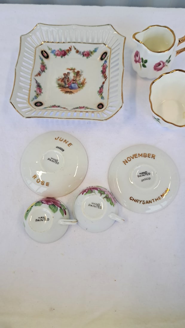 Miniature Floral Porcelain Lot Sandford Schumann - 7