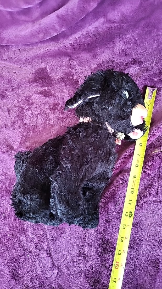 Gund Creation Black Plush Black Sheep Lamb With Vinyl Face 12 In - 2