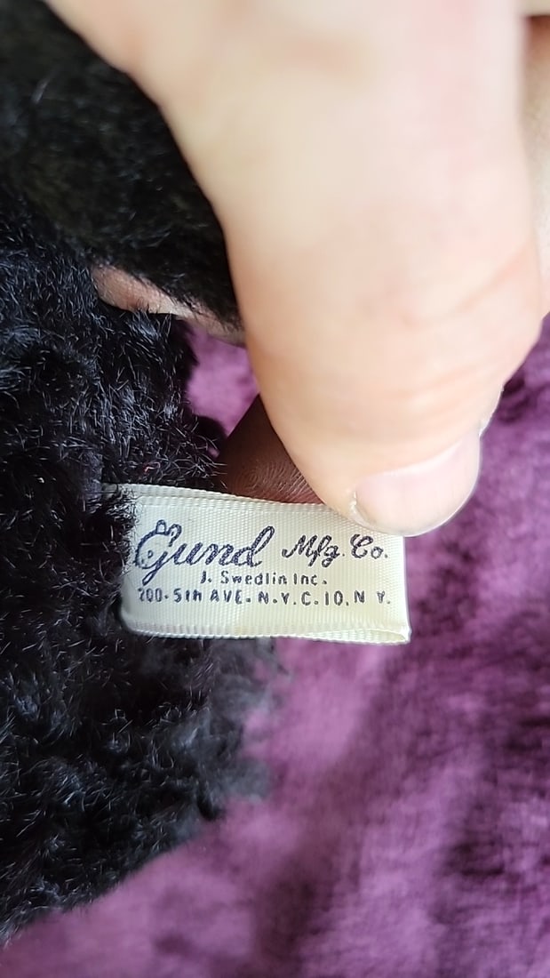 Gund Creation Black Plush Black Sheep Lamb With Vinyl Face 12 In - 5
