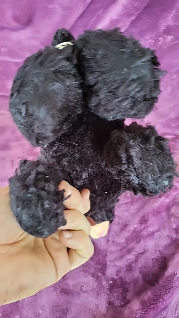 Gund Creation Black Plush Black Sheep Lamb With Vinyl Face 12 In - 8