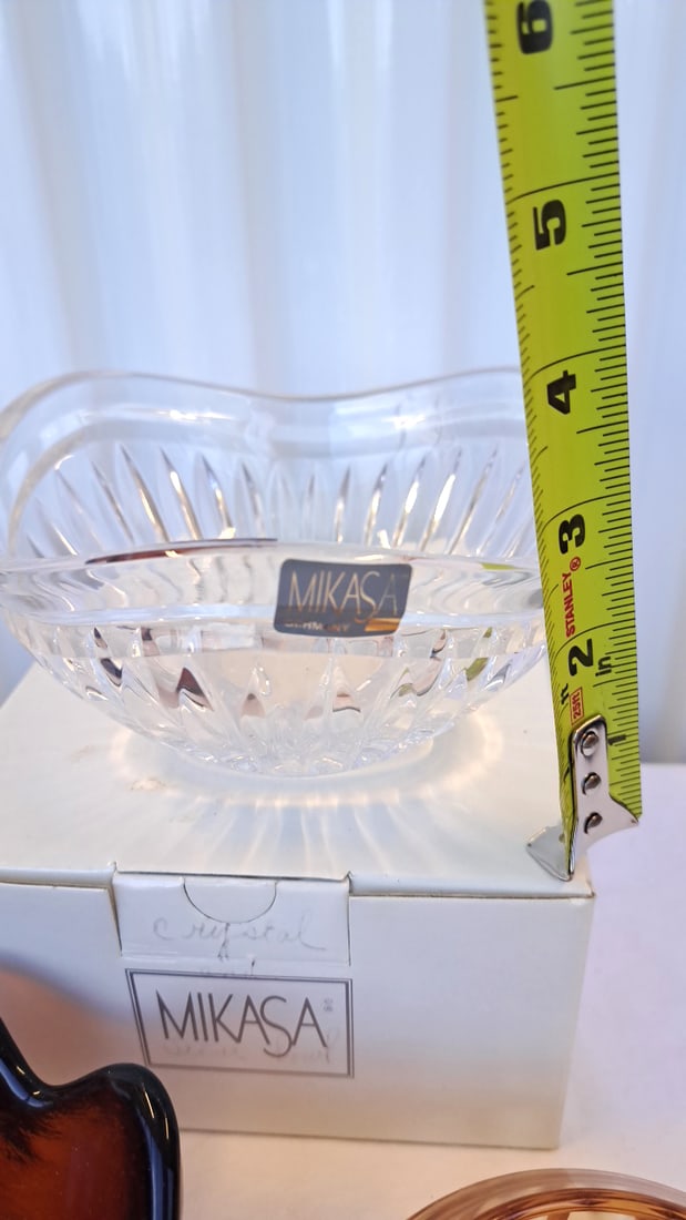 Mikasa Germany Cimarron Crystal Bowl And Two Other Glass Bowls - 4