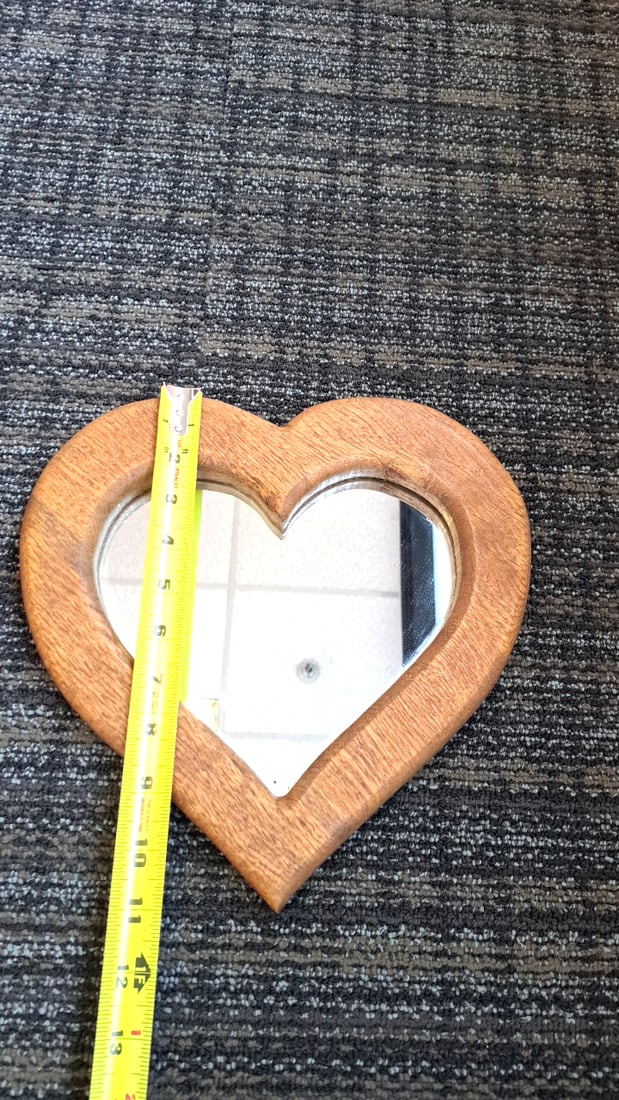 Reflections Ken Daley Heart-shaped Wood Framed Wall Mirror - 2
