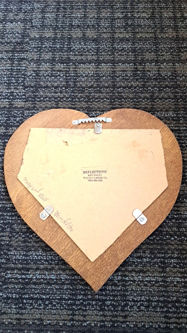 Reflections Ken Daley Heart-shaped Wood Framed Wall Mirror - 5
