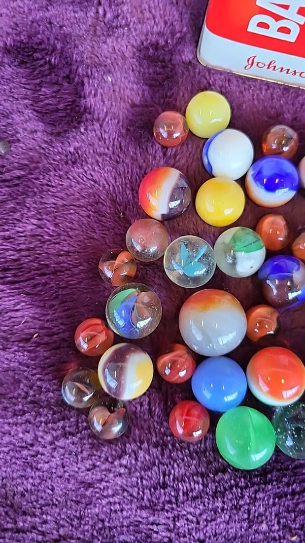 Vintage Glass Marbles Vitro Akro Peltier - 4