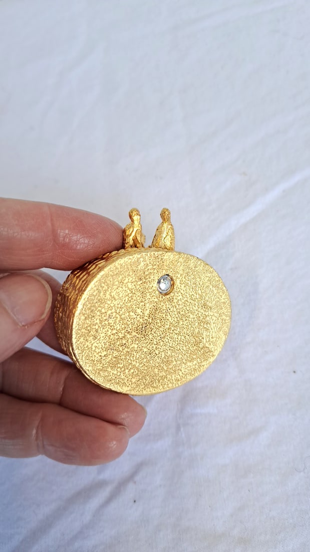 Gold-tone Poodle In Basket And S Sealing Wax Stamp - 4