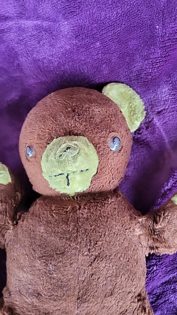 Lot Of 3 Plush Stuffed Teddy Bears, Brown Yellow Cream, 6-17 In - 4