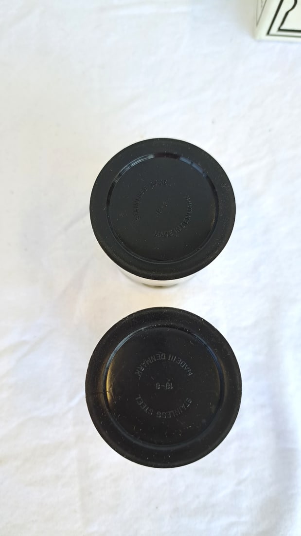 Kalmar Designs Danish 18-8 Stainless Steel Salt Pepper Shakers With Box - 5