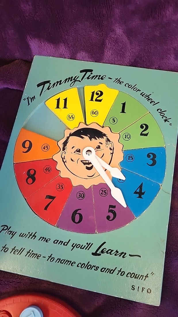 Vintage Children's Ephemera Lot: Tommy Time Clock, Crayon Eraso-board, Baby's Pets, Whitman Books - 8