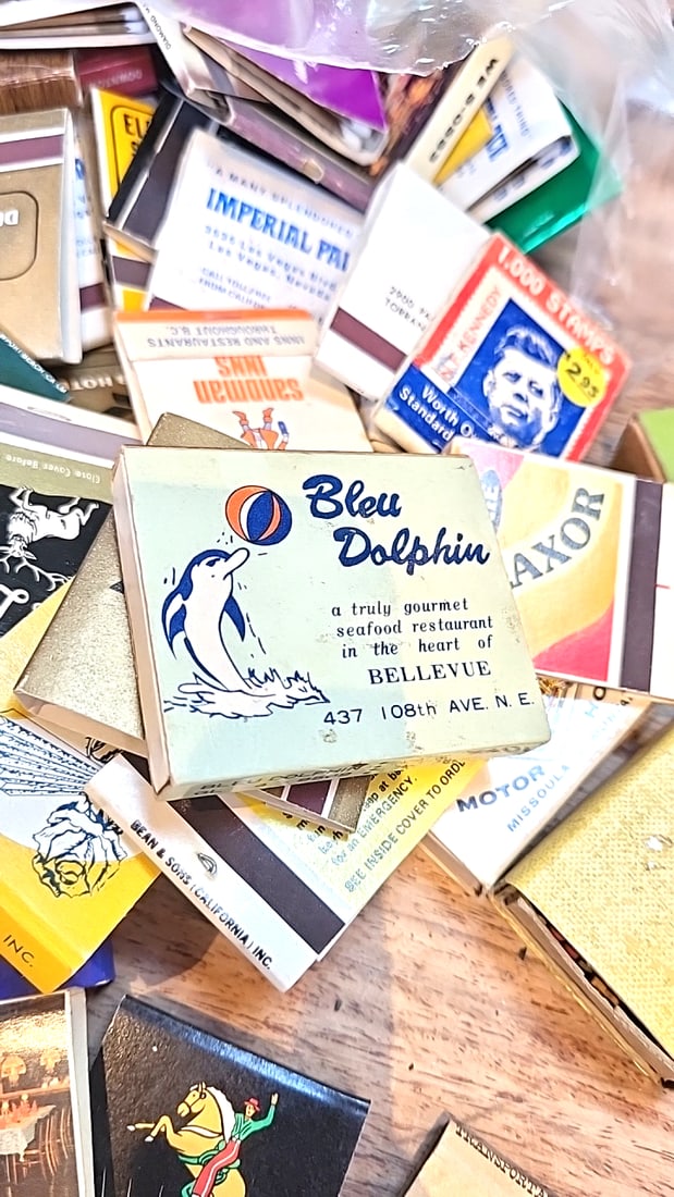Vintage Advertising Matchbook Lot Hotels Motels Restaurants Seattle, Montana Air Force - 6