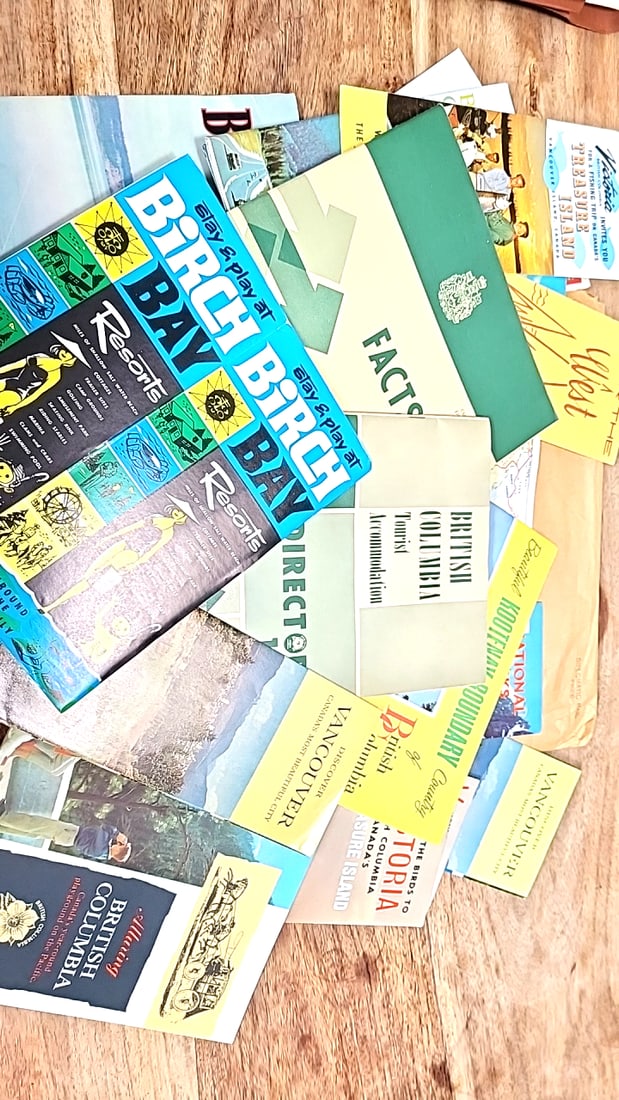 Vintage British Columbia Vancouver Island Canada Travel Brochures Maps Lot 1964 Big Bay Resorts (1 of 4)