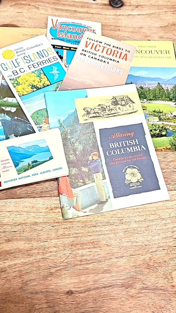 Vintage British Columbia Vancouver Island Canada Travel Brochures Maps Lot 1964 Big Bay Resorts - 2