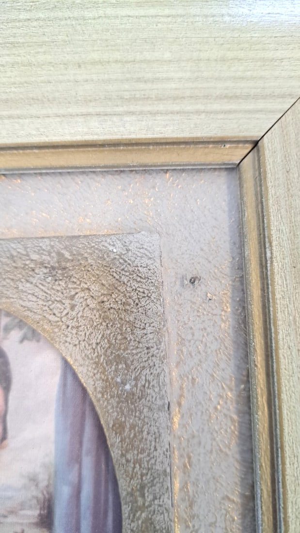Pair Framed Oval Portrait Prints, Gold-tone Wood Frames - 7