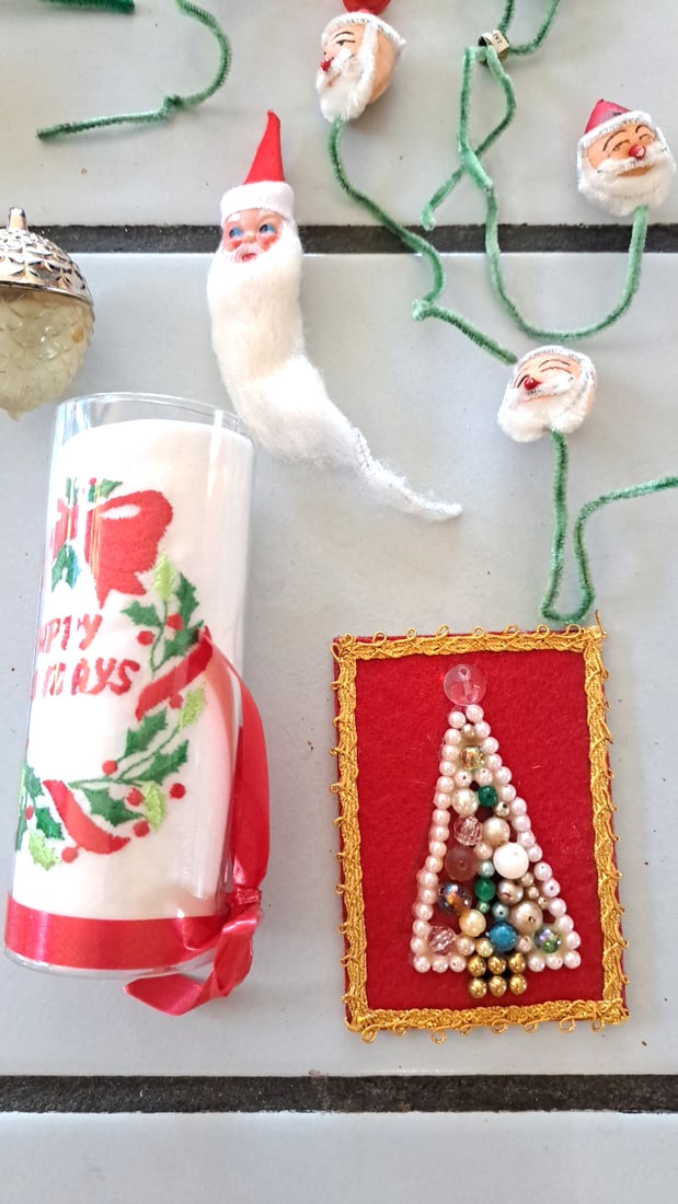 Christmas Ornament Lot Santa Heads 1987 Noel Bell Air Force Academy Ornaments - 10