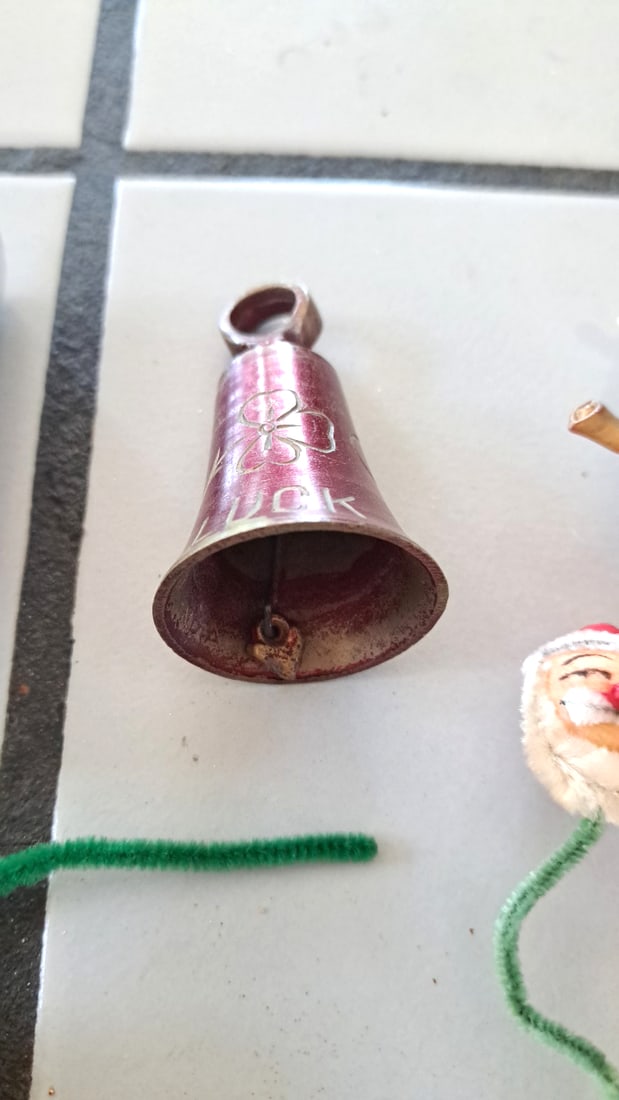 Christmas Ornament Lot Santa Heads 1987 Noel Bell Air Force Academy Ornaments - 6