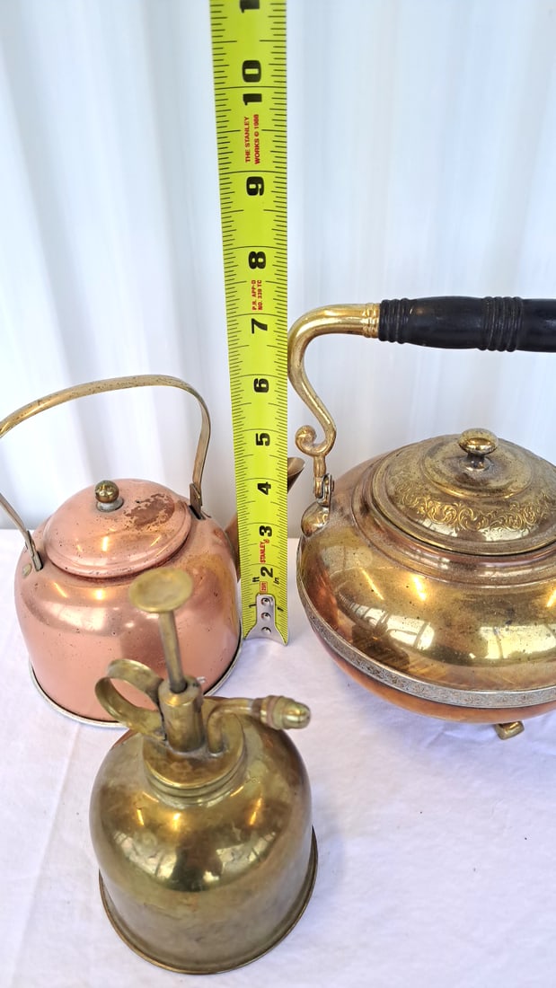Brass And Copper Kettle, Copper Kettle, Brass Mister - 2