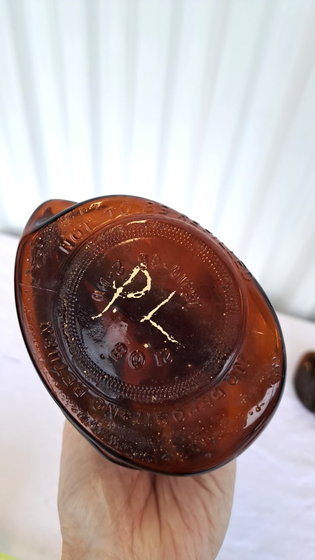 Stretched Amber Glass Bottle Vases 13in Smoke Gray Round Bowl - 9
