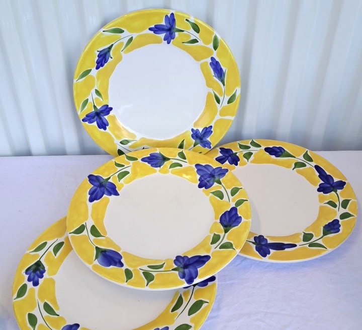 Dansk St Tropez Hand Painted Dinner Plates, 11 In - 2