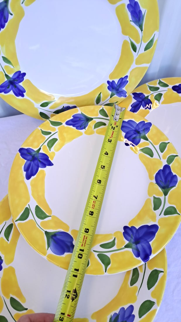 Dansk St Tropez Hand Painted Dinner Plates, 11 In - 3