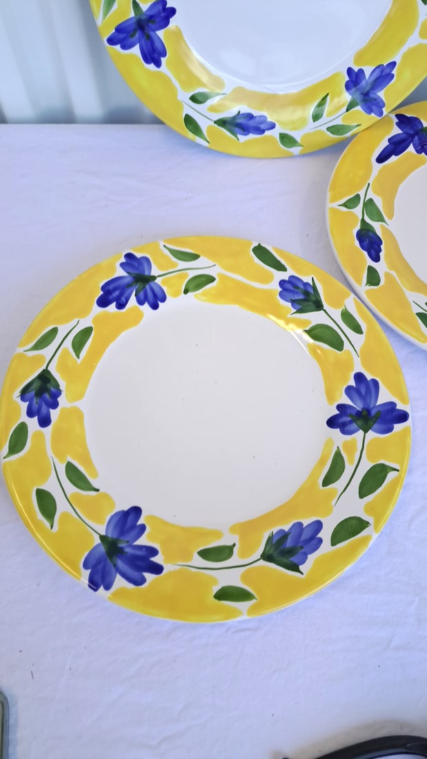 Dansk St Tropez Hand Painted Dinner Plates, 11 In - 4
