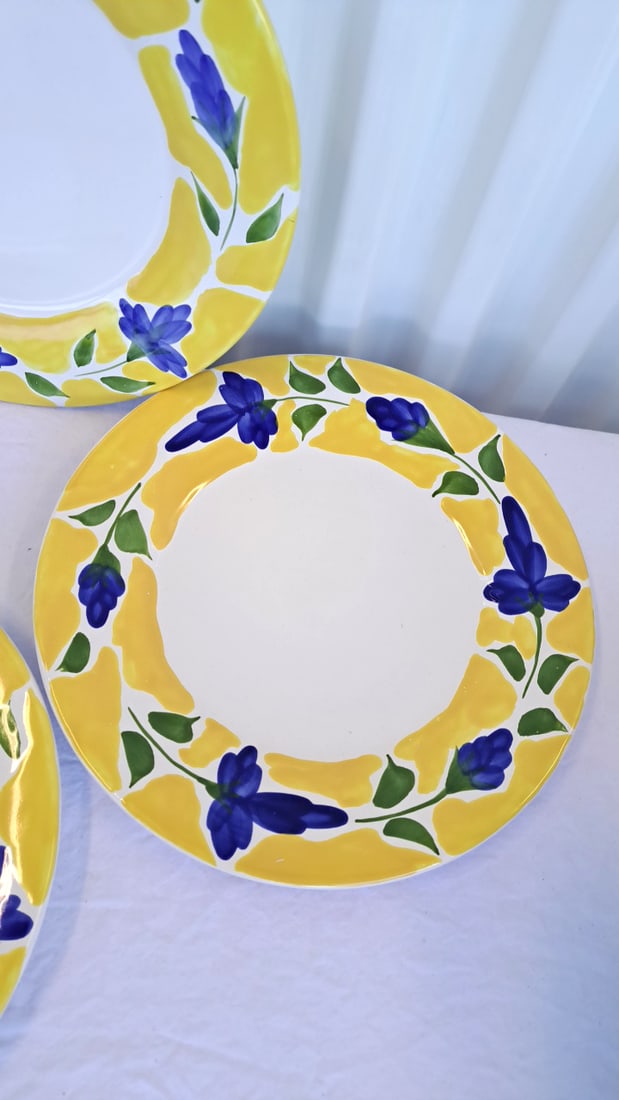 Dansk St Tropez Hand Painted Dinner Plates, 11 In - 5
