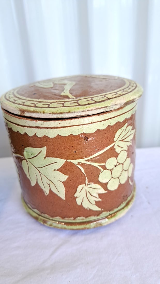 Greek Souvenir Decor Lot: Lidded Ceramic Jar, Metal Eagle Box, Planter, Pitcher & Cup - 14