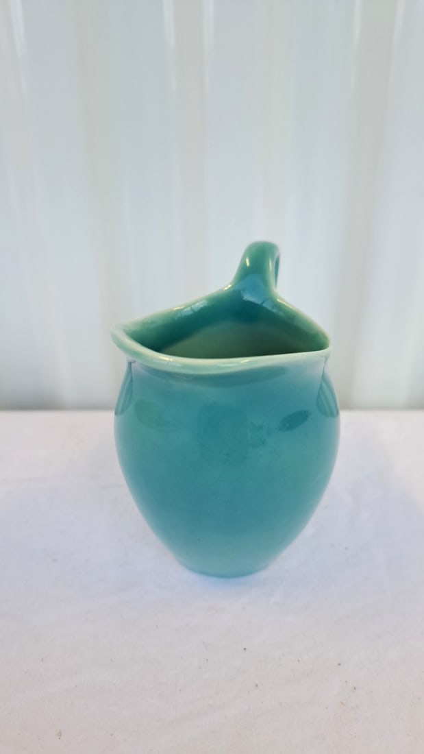 Rookwood Turquoise Glazed Ceramic Creamer - 4
