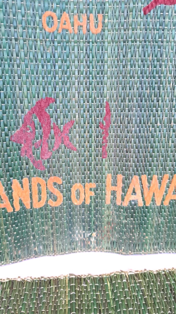 Souvenir Lot Islands Of Hawaii Mats Miami Coconut Hula Doll Coral - 4